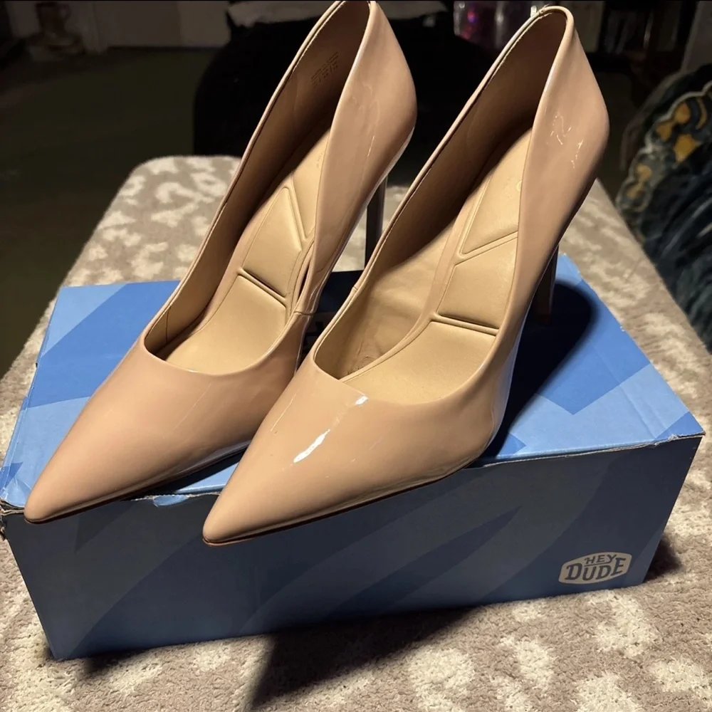 Aldo Stessy 2.0 Pillow Walk Heels Size 13 Nude - Picture 1 of 5